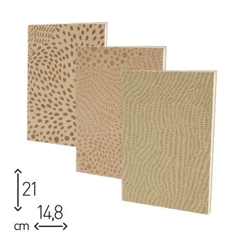 QUADERNO SPILLATO "SAVANNAH" - 48 PAGINE RIGHE - 14,8 X 21 CM (cod. SP55)