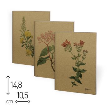 QUADERNO SPILLATO BOTANICA - 48 PAGINE DOTTED 10,5 x 14,8 CM (cod. SP72)