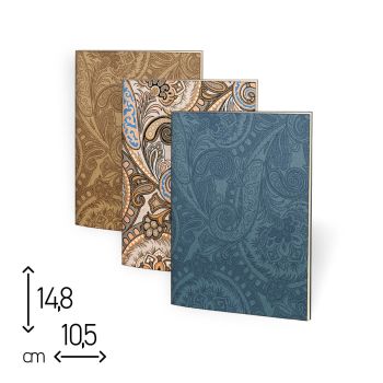 SET 3 SPILLATI - 10,5X14,8 CM - 64 PAGINE DOTTED - CARPET (COD. SP79)