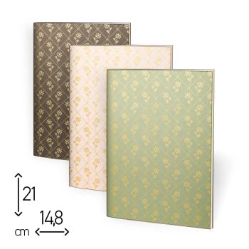 QUADERNO SPILLATO - 48 PAGINE RIGHE - 14,8x21 cm - "DIAMOND" (Cod SP89)