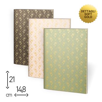 SET 3 SPILLATI - 14,8X21 CM - 48 PAGINE RIGHE - DIAMOND (COD. SP89)