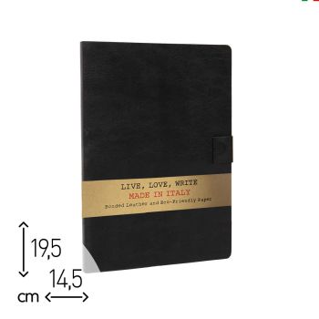 POCKET NOTES - 96 PAGINE A RIGHE - 14,5X19,5 CM - LIVE, LOVE, WRITE (cod. TJ05)