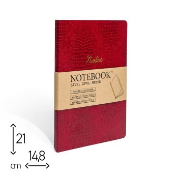 BROSSURATI - 14,8X21 CM - 160 PAGINE RIGHE - PAPYRA BORDEAUX (COD. TS26)