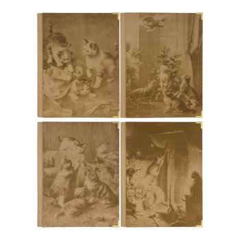 ALBUM FOTO CON VELINA "CATS VINTAGE" - 23x31 (Cod. TS93) [A11B]
