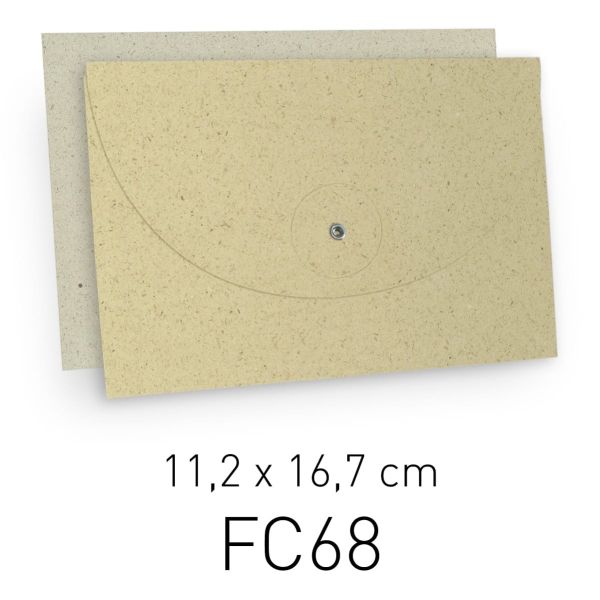 SET 10+10 BUSTE CON CHIUSURA A BOTTONE E BIGLIETTI 11,2X16,7 CM