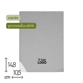 NOTES CUCITI - 10,5X14,8 CM - BORSABILE - PERSONALIZZABILE (COD. PR47)
