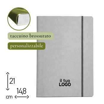 TACCUINO BROSSURATO - 14,8X21 CM - PERSONALIZZABILE (COD. PR77)