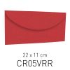 CARTAPAGLIA ROSSO - BUSTA - 11X22 CM (COD. CR05VRR)