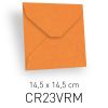 CARTAPAGLIA MANDARINO - BUSTA QUADRATA - 14,5X14,5 CM (COD. CR23VRM)