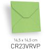 CARTAPAGLIA VERDE PISELLO - BUSTA QUADRATA - 14,5X14,5 CM (COD. CR23VRVP)
