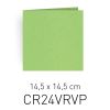 CARTAPAGLIA VERDE PISELLO - BIGLIETTO DOPPIO - 14,5X14,5 CM (COD. CR24VRVP)