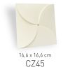 ECOTERRA AVORIO - BUSTA CHIUSURA PETALO - 16,6X16,6 CM (COD. CZ45)