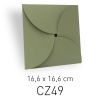 ECOTERRA VERDE - BUSTA CHIUSURA PETALO - 16,6X16,6 CM (COD. CZ49)