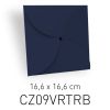 ECOTERRA BLU - BUSTA CHIUSURA PETALO - 16,6X16,6 CM (COD. CZ09VRTRB)