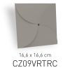 ECOTERRA GRIGIO - BUSTA CHIUSURA PETALO - 16,6X16,6 CM (COD. CZ09VRTRC)