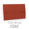 ECOTERRA ROSSO - BUSTA CHIUSURA INCASTRO - 11,2X16,7 CM (COD. CZ42)