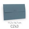 ECOTERRA AZZURRO - BUSTA CHIUSURA INCASTRO - 11,2X16,7 CM (COD. CZ43)