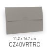 ECOTERRA GRIGIO - BUSTA CHIUSURA INCASTRO - 11,2X16,7 CM (COD. CZ40VRTRC)