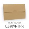 ECOTERRA KRAFT - BUSTA CHIUSURA INCASTRO - 11,2X16,7 CM (COD. CZ40VRTRK)