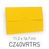 ECOTERRA GIALLO - BUSTA CHIUSURA INCASTRO - 11,2X16,7 CM (COD. CZ40VRTRS)