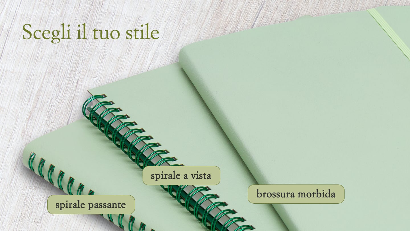 alfabet - agende datate personalizzabili con rilegatura a spirale passante, spirale a vista e brossura morbida alfabet - agende datate personalizzabili con rilegatura a spirale passante, spirale a vista e brossura morbida